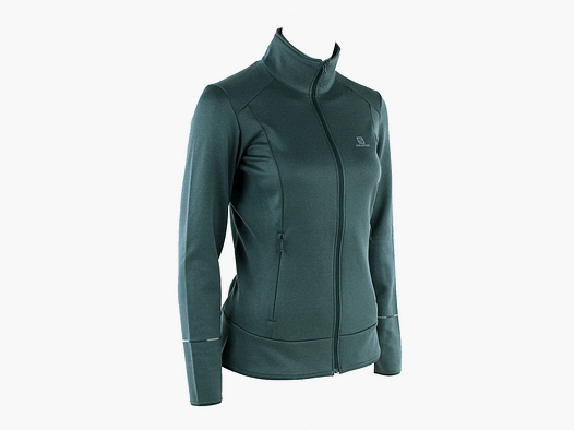 MAGLIA/PILE – SALOMON – DONNA – DISCOVERY FZ W Green Gables MIDLAYER JACKET