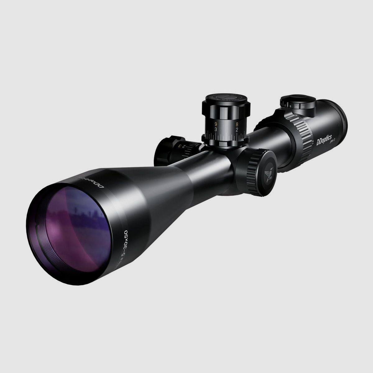 DDoptics Nighteagle V6 5-30x50 Long Range | MRAD | MilDot riflescope illuminated dot: manual illuminated dot
