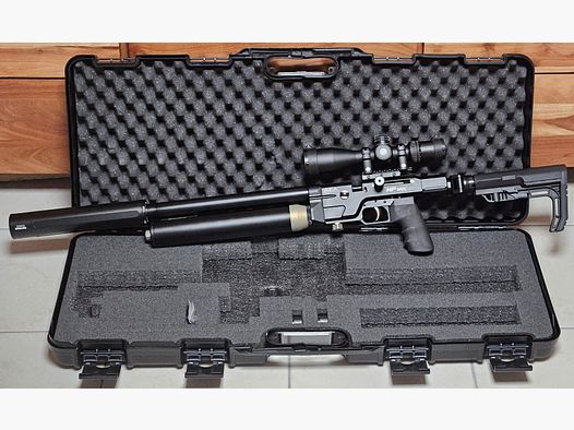 Luftgewehr AEA HPMAX Mk2 inkl. Koffer, ZF, SD und weiterem Zubehör