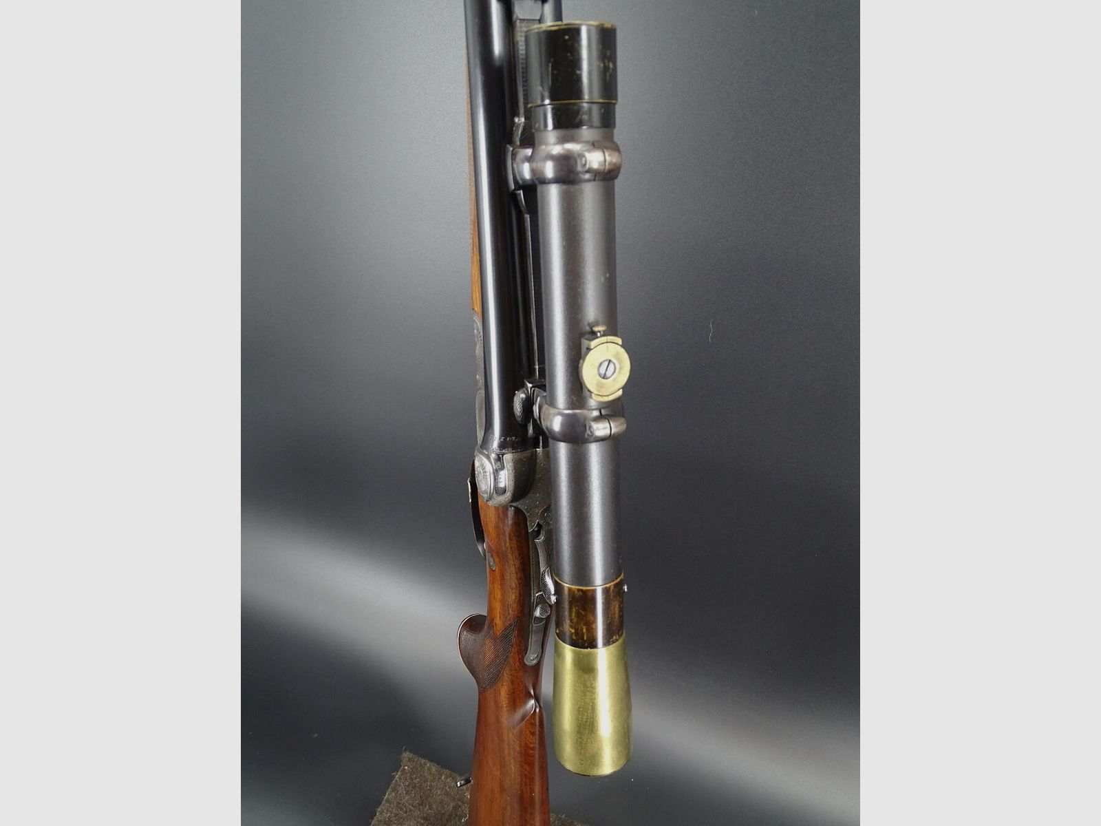 Doppelgriener Drilling J.A. Stahl & Sohn Hamburg BJ 1928 Original ZF Sammlungsauflösung