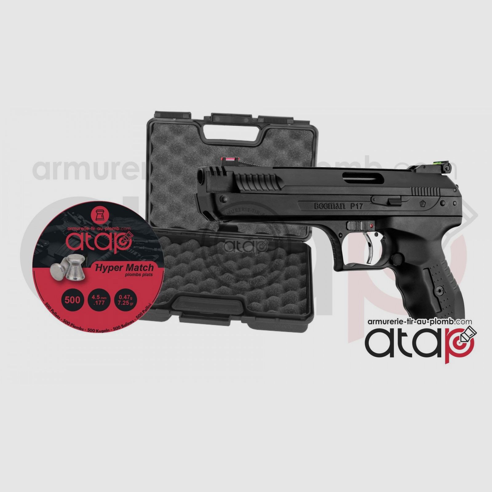 Pack Pistolet à plomb Beeman P17 fibre optique, image 1 sur 6