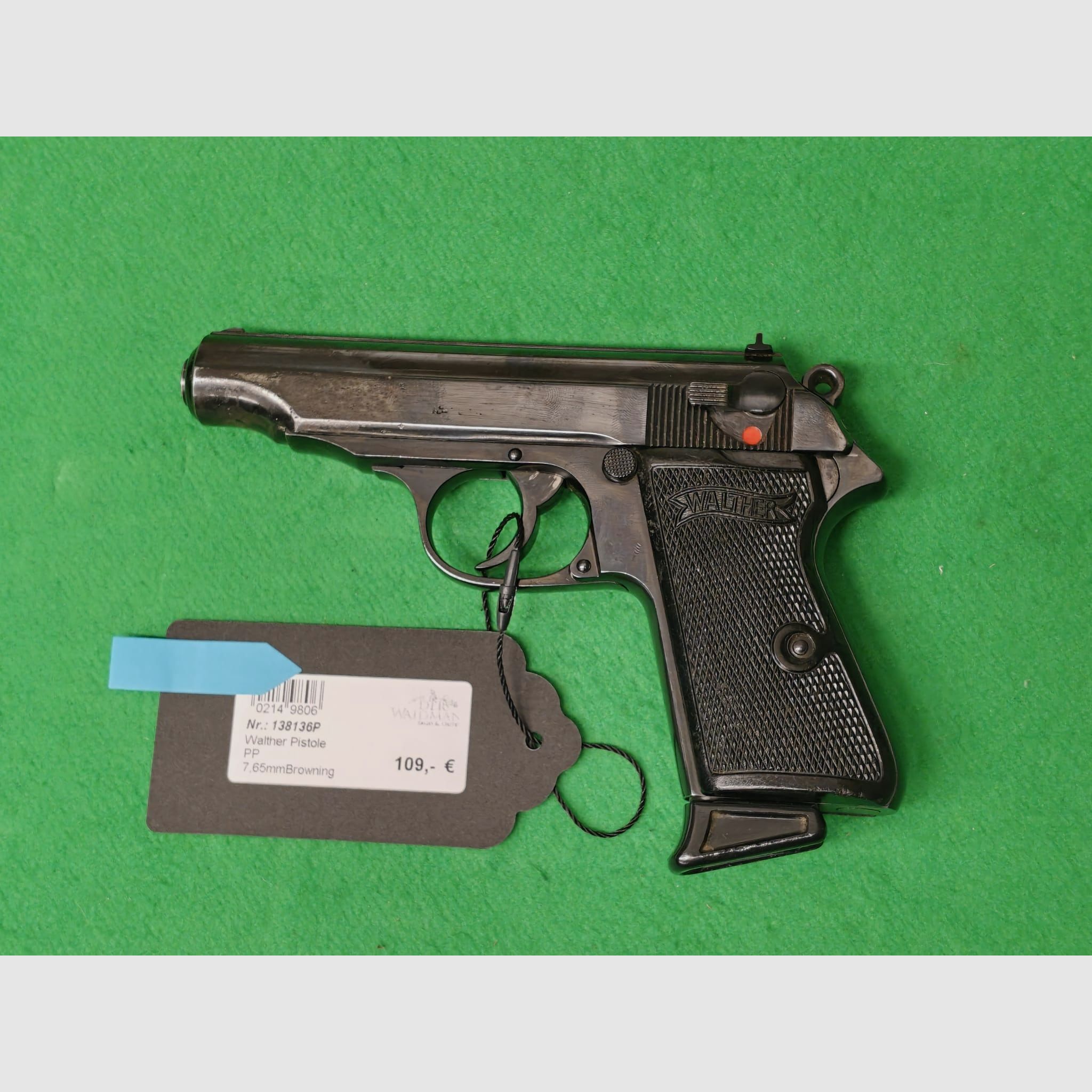 Walther PP 7.65mm Browning with holster