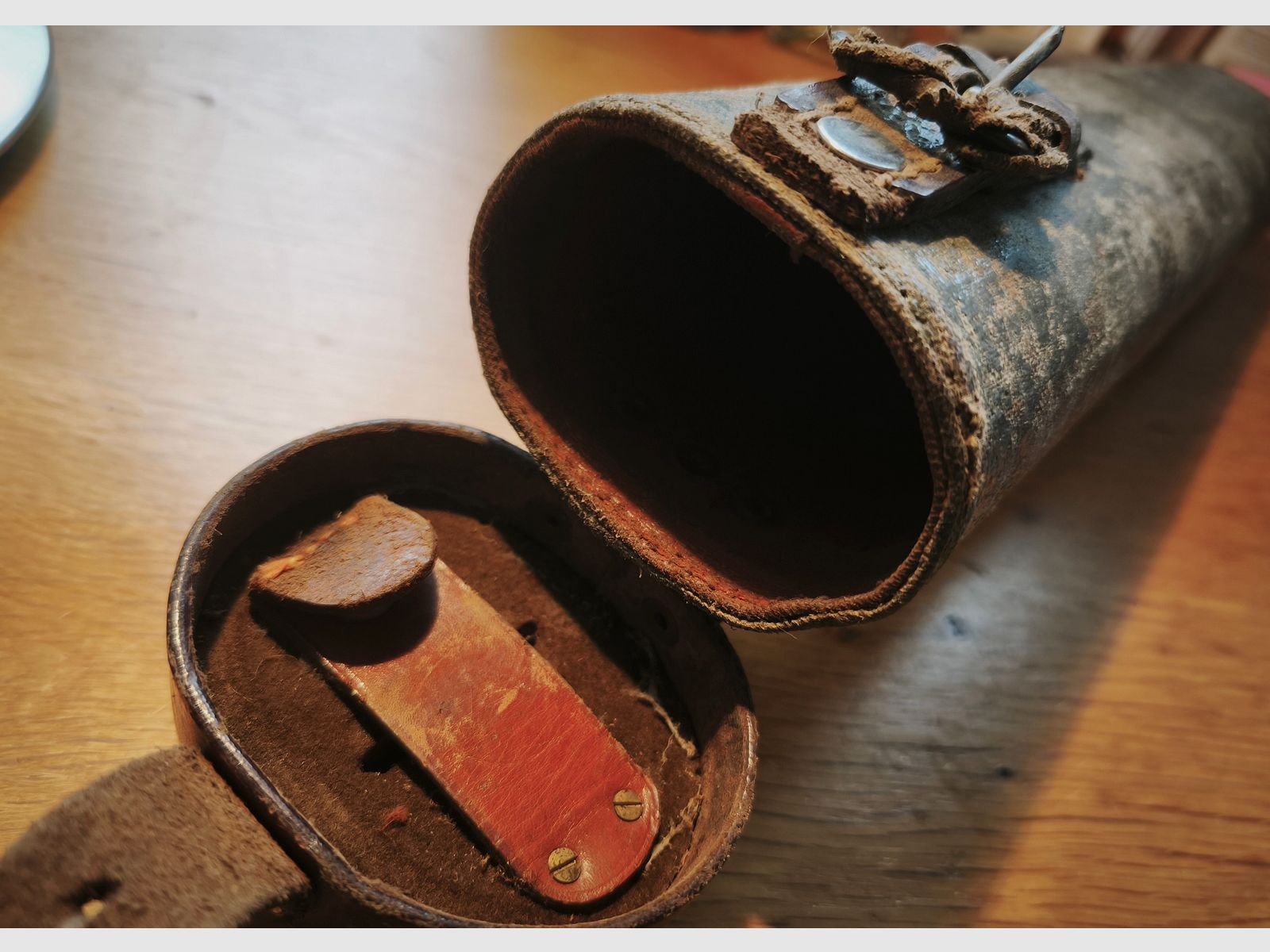 Goerz Berlin scope sniper scope case container scope ZF scope 1WK 2WK WW2 WK2 WK1Wehrmacht, imagen 3 de 7