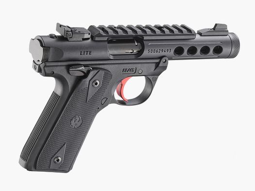 RUGER PISTOOL MARK IV 22/45 LITE .22 LR 4,4"/11,18CM ZWART ANODISEERD