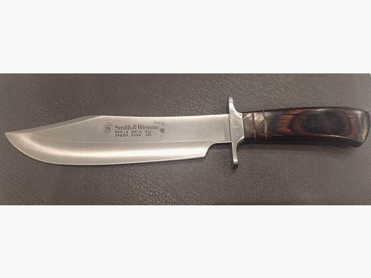 Smith and Wesson Texas Hold'em Bowiemesser 440c