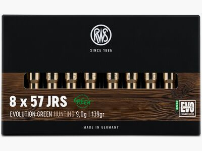 RWS	 8x57 IRS EVO GREEN 9,0/139 Bleifrei 20er-nur noch 2 Pack.