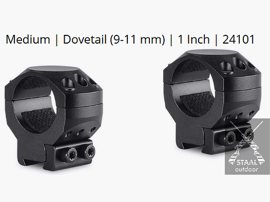 Hawke Tactical Montageringe Dovetail (9-11 mm) 1 Zoll