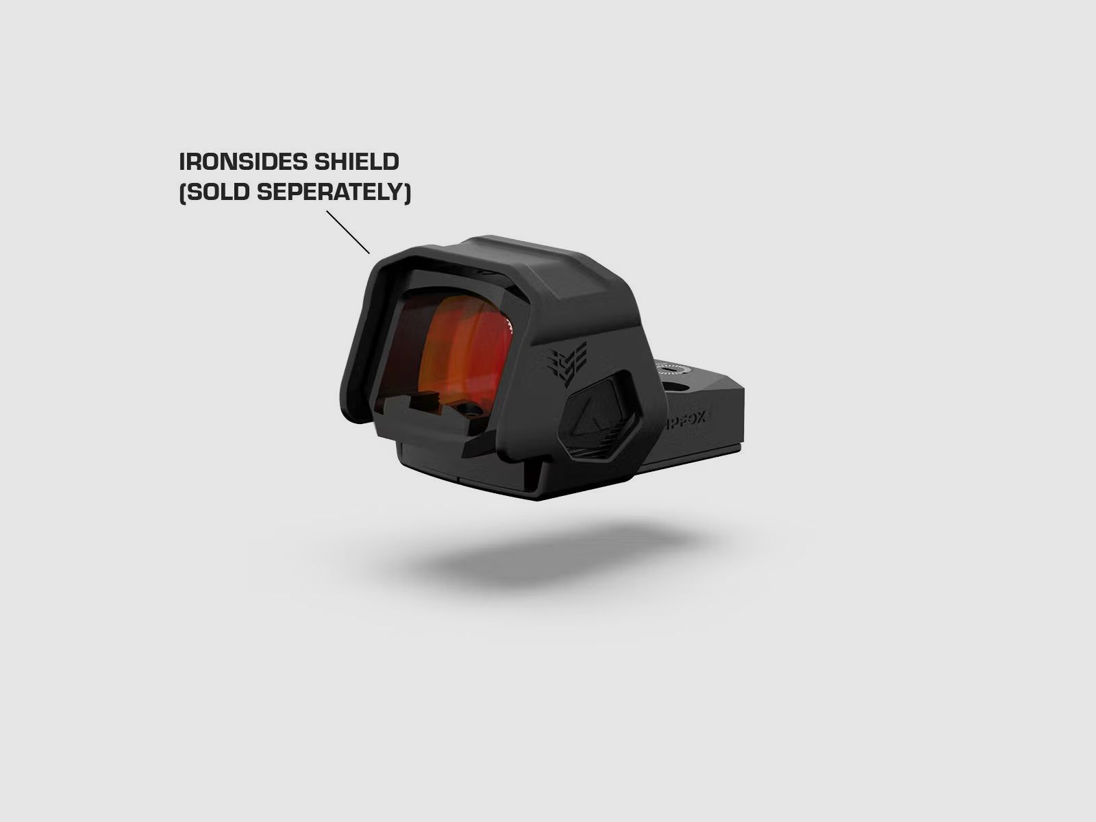 Swampfox Sentinel II 1x20 RMSc Micro-Reflexvisier - 3 MOA Dot, rot, Blackout Rear Sight Guide