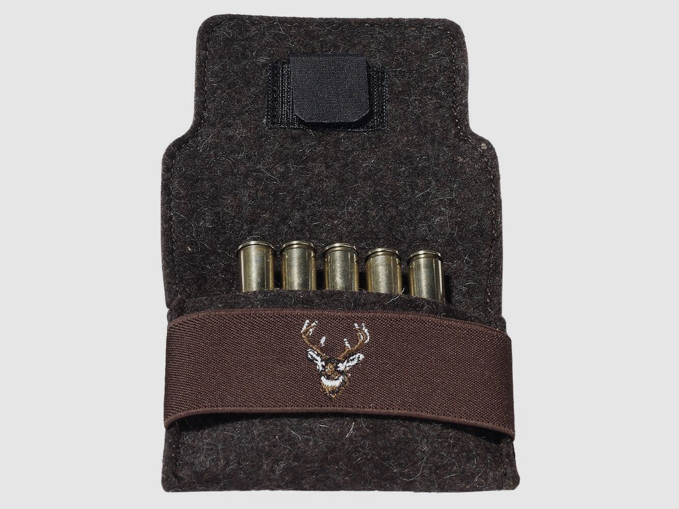 Felt cartridge case deer motif