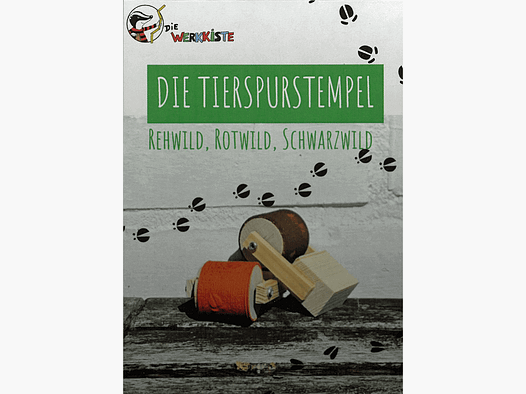 Tierspurstempel 3er-Rollstempel-Set: Fährte Rehwild, Rotwild, Schwarzwild