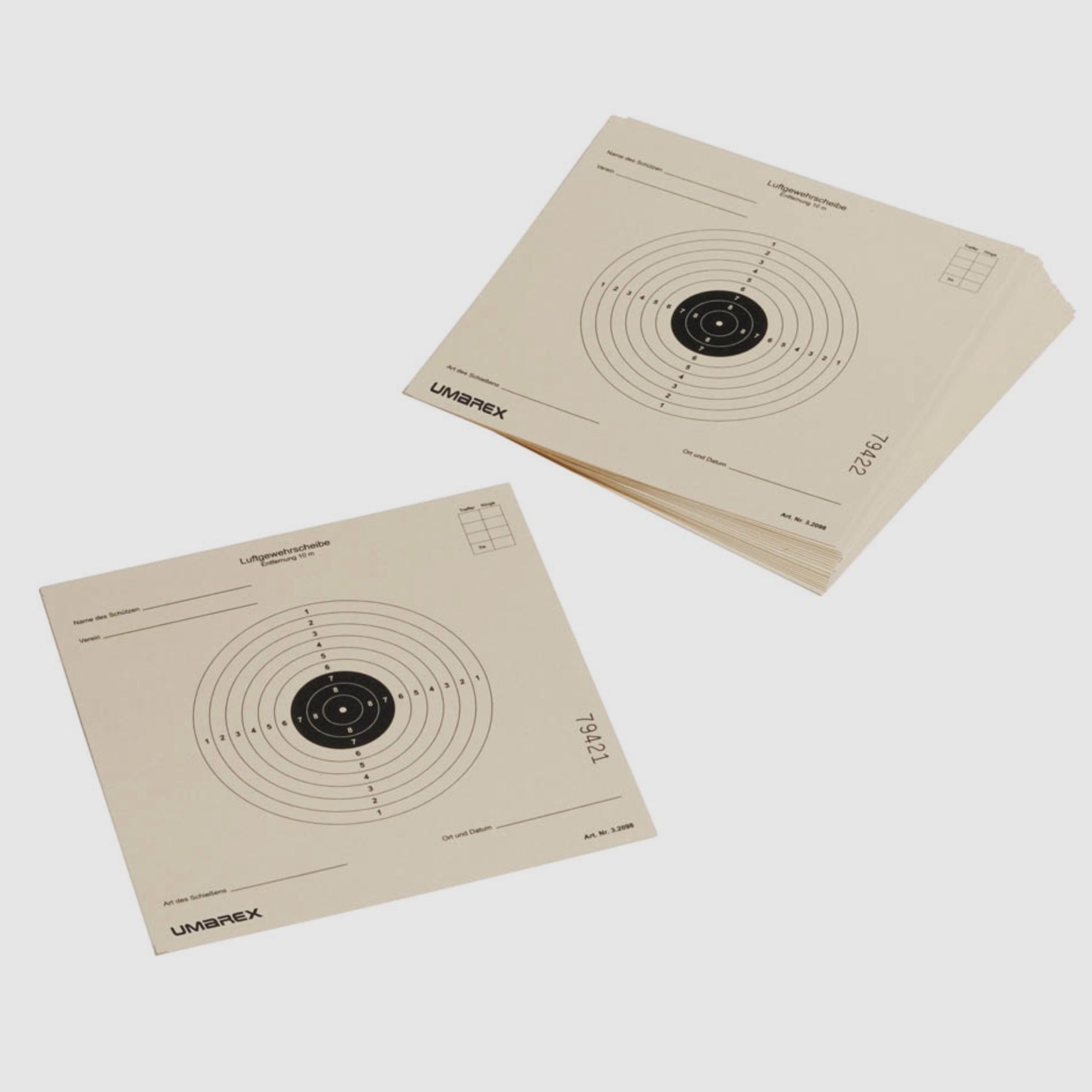 Umarex 3.2098 - Umarex air rifle targets 14x14 cm - 1000 pcs.