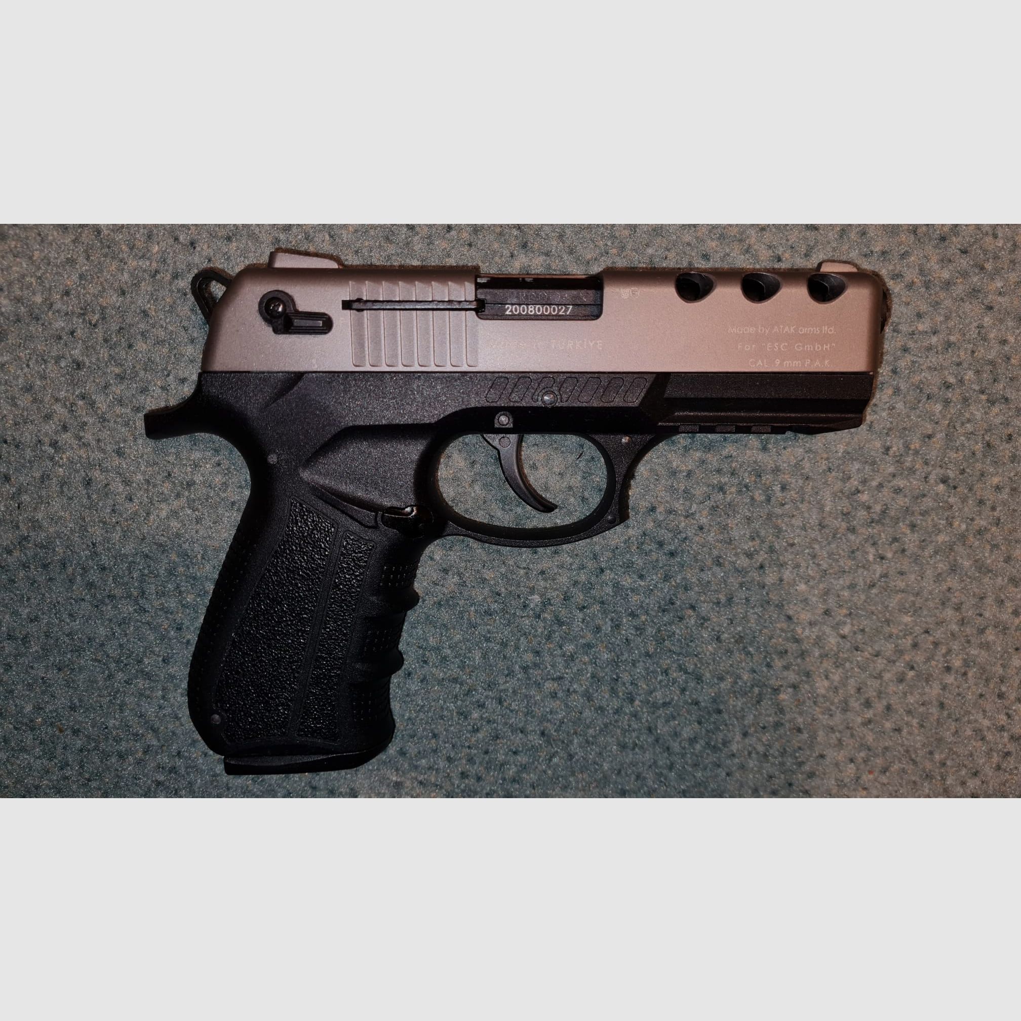 Zoraki 4918 Titan, 9mm P.A.K. PTB 1050