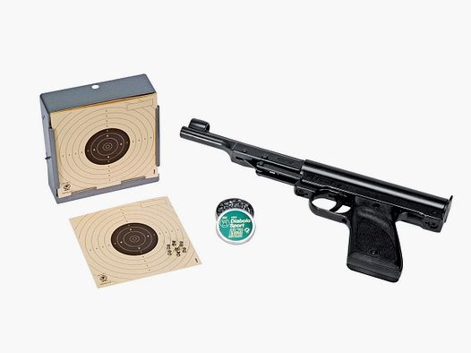 Pistolet à air Record LP2 cal. 4,5 mm ensemble