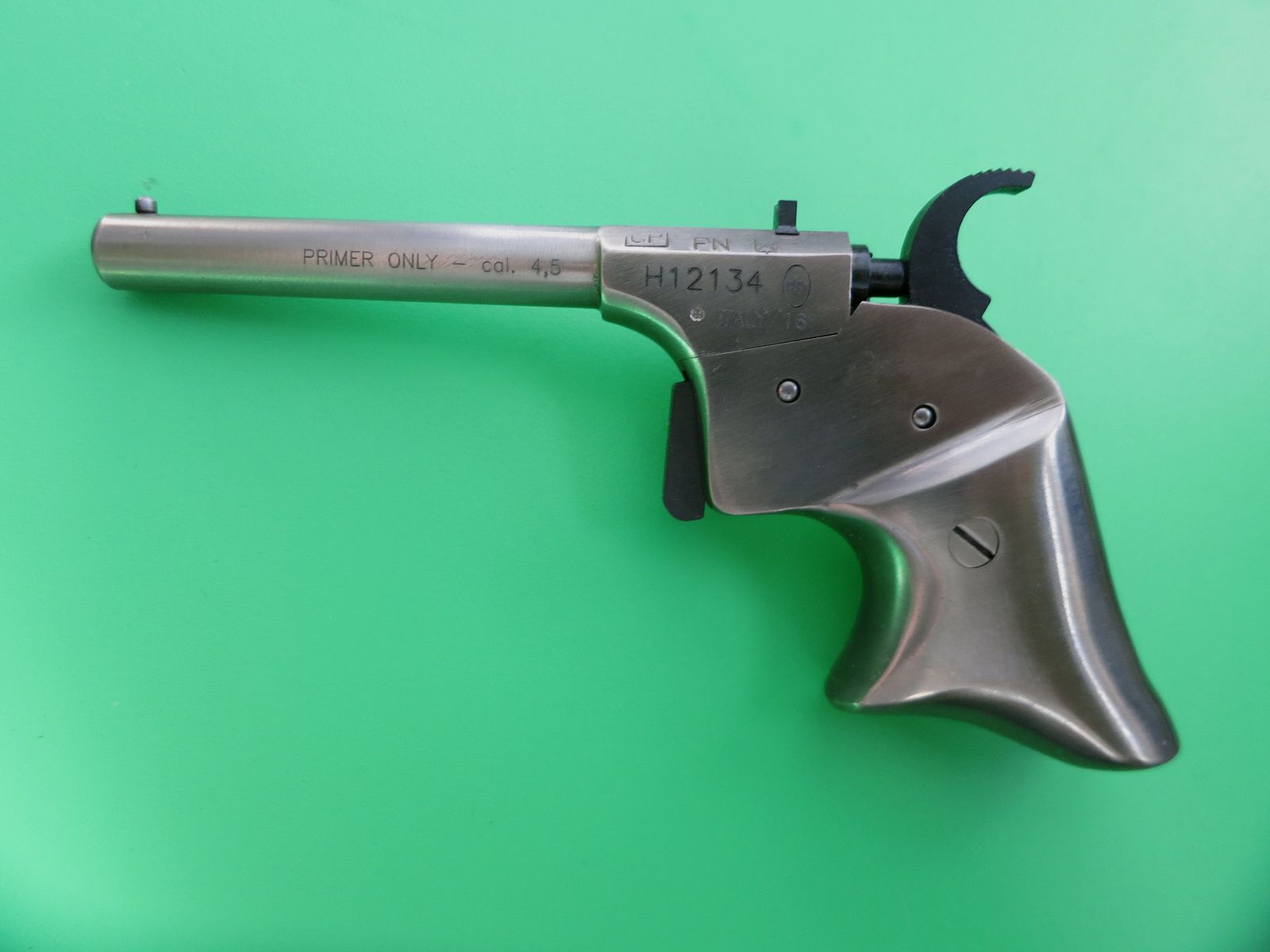 DP Davide Pedersoli Derringer Rider, Edelstahl, Kal. 4,5; .177, wie neu! Vorderlader Perkussion   #8