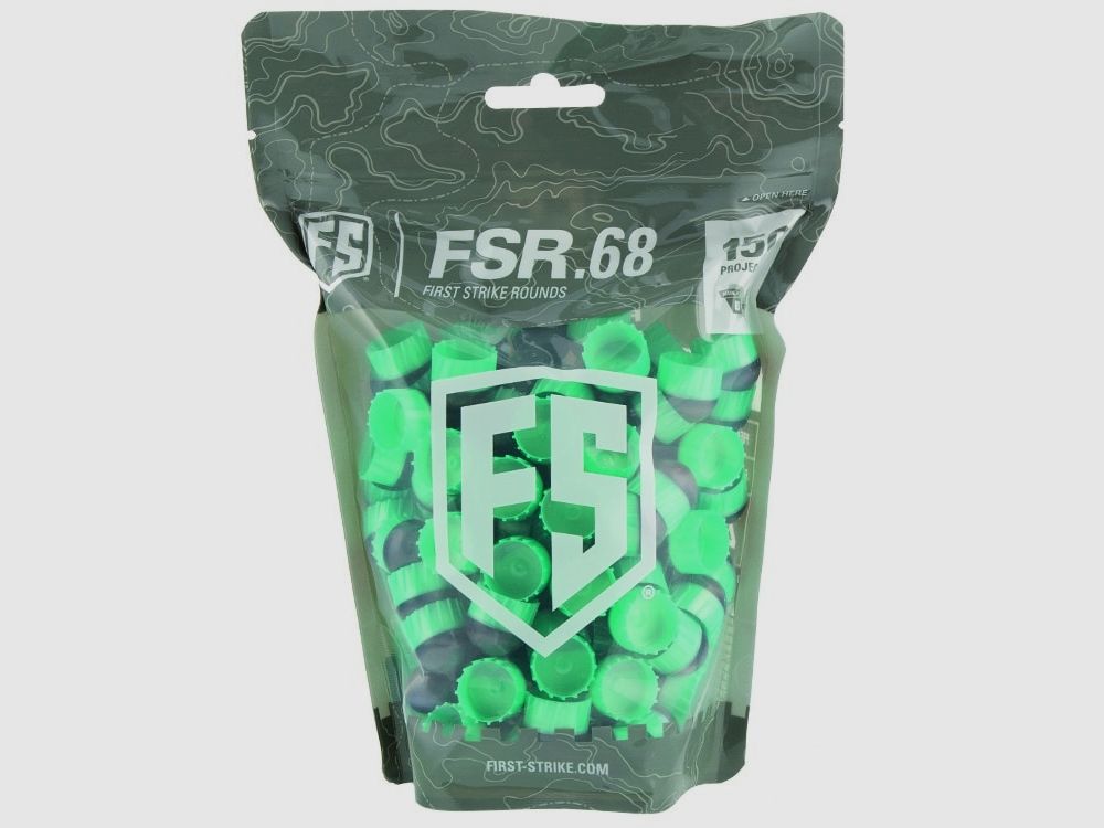 First Strike Paintballs bolsa de 150 disparos (gris/verde menta)