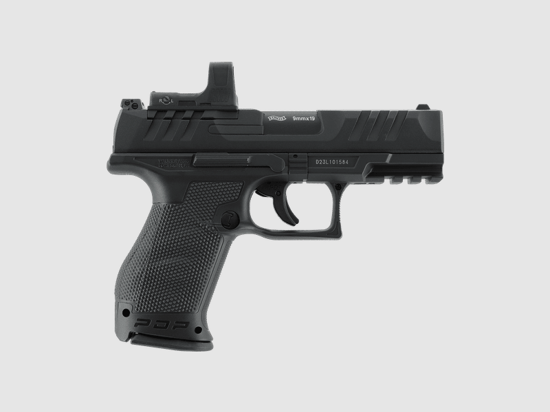 Walther PDP Compact 4" Set CO2 Airsoft Pistole OR in Schwarz | Umarex