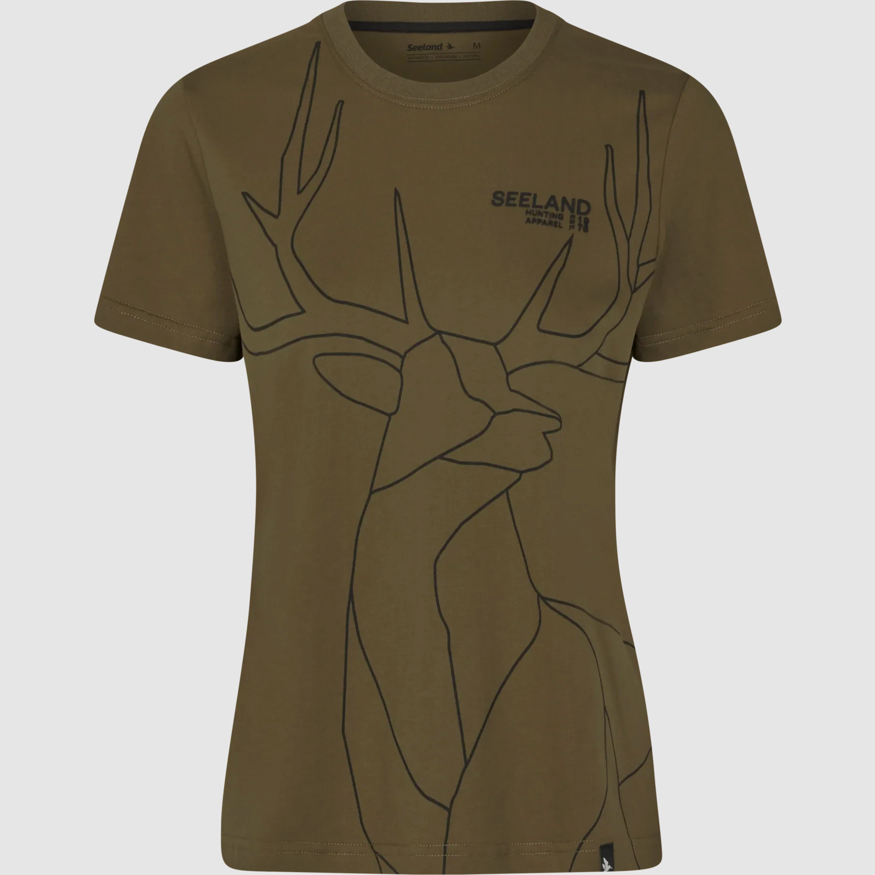 Seeland Hirsch Online T-Shirt Damski Militarny Oliwkowy M