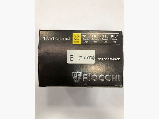 FIOCCHI CART TRADITIONAL C20 PB 6