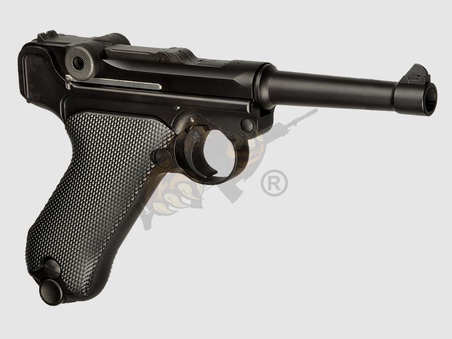WE P08 Vollmetall GBB schwarz -F-