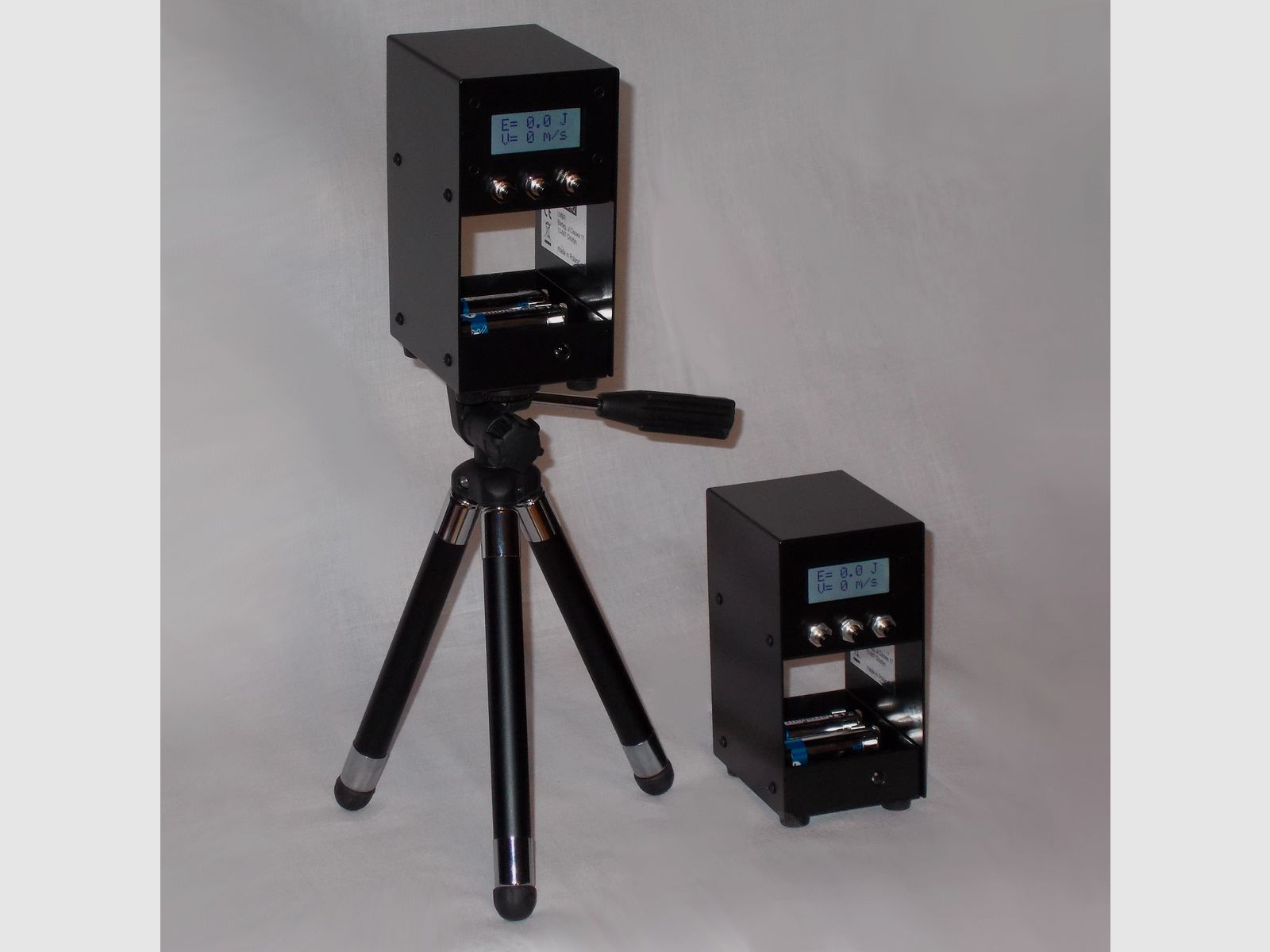 Speed measuring device including bag for air guns
