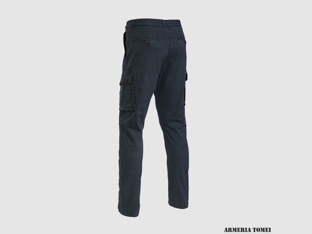 PANTALON – DEFCON 5 – LANGE CARGO-HOSE NAVY BLAU MELANGE, Bild 2 von 2