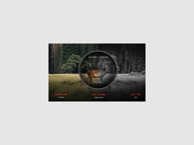 Alpex 4K A50EL | LRF Ballistisch Dag/Nachtzichtkijker, afbeelding 8 van 18