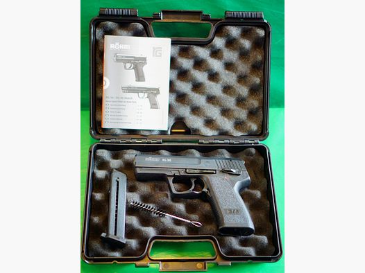 Röhm RG 96 Schreckschuss Pistole brüniert (PTB 699) neuwertig!