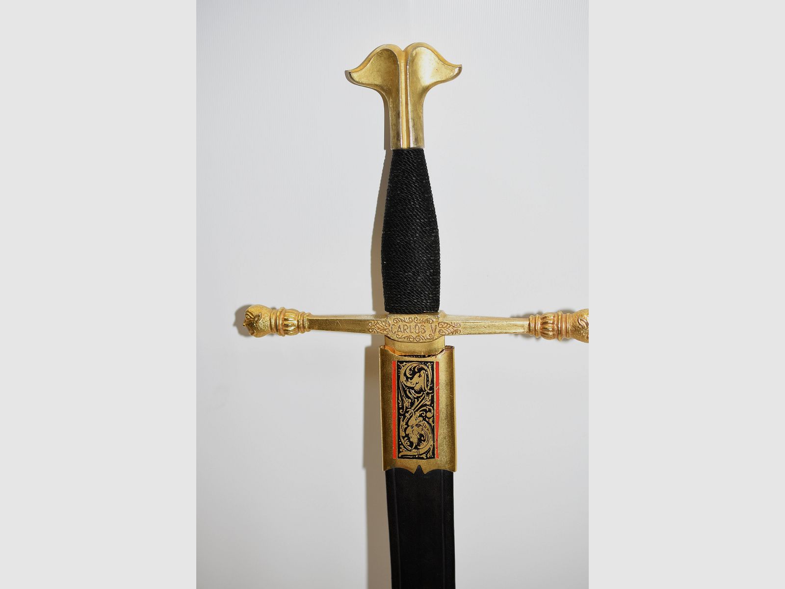 Renaissance-Schwert, Goldenes Schwert Carlos V, Kaiser Karl V, Toledo Gesamtlänge 74 cm