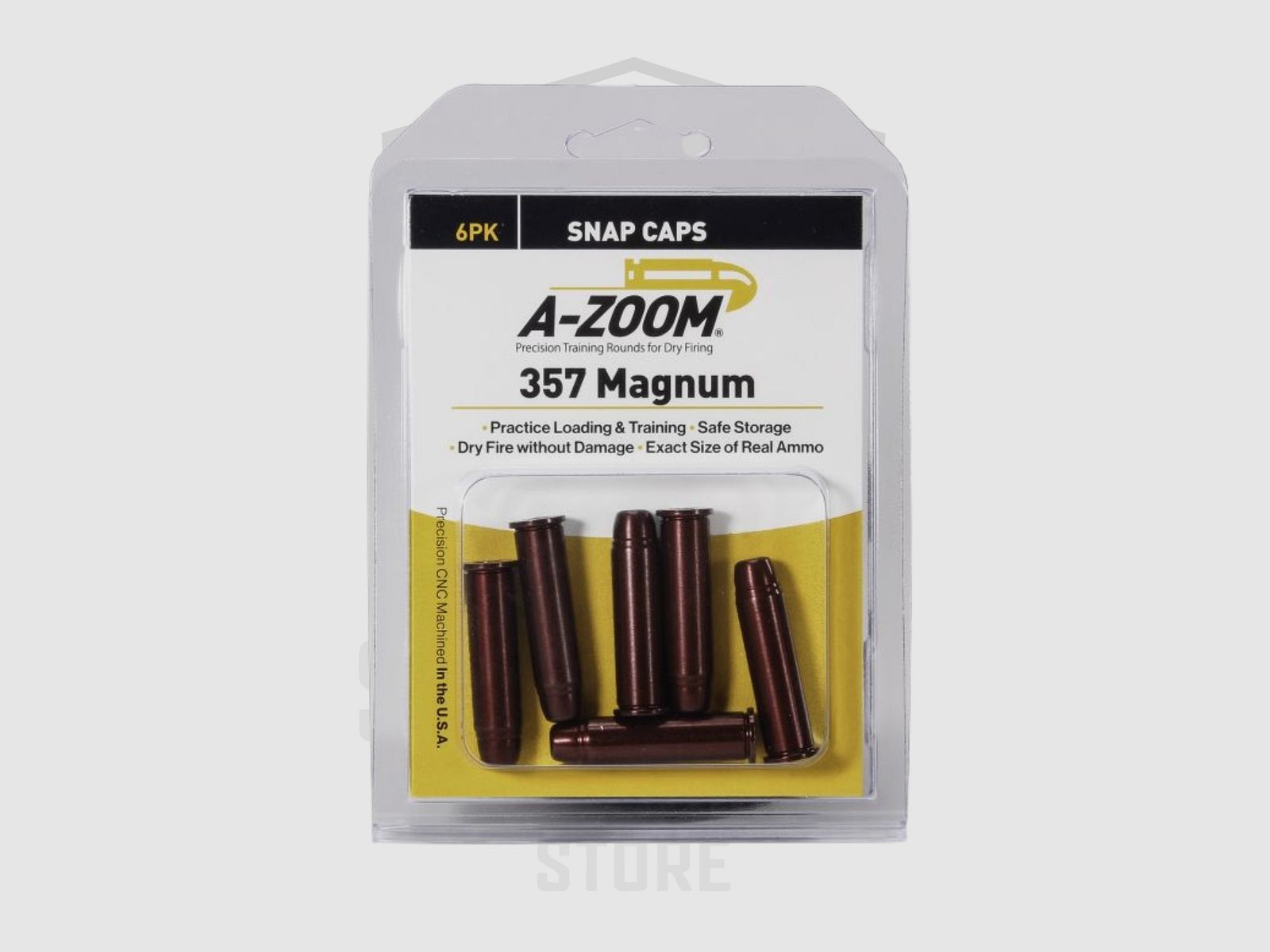 A-Zoom .357 Mag Snap Caps Manipulierpatrone 6er Pak Red, Bild 1 von 2