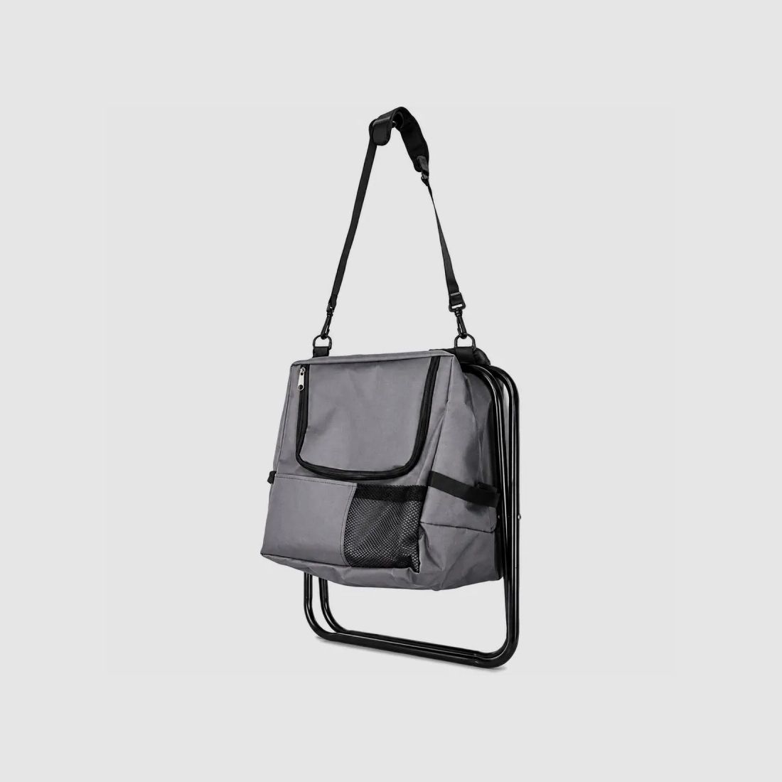 Folding chair with cooler bag zip closure 21L seat 29x29cm, image 6 of 12