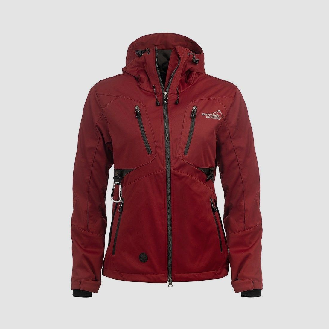 Arrak Akka Softshell Jacket Women Dark Red - XS