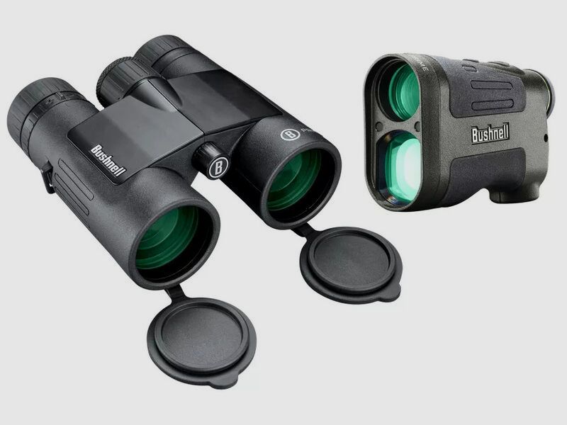 Bushnell Prime Combo Kit, Prime 10x42 Fernglas, Prime 1300 Laser Entfernungsmesser