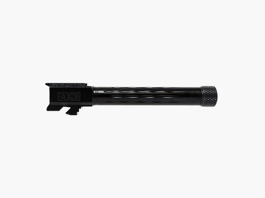 Faxon BarrelG17GEN5w/PatFlameFlut,1/10Twist,416-R,StressRelieved,BlkNt,TargetCrown,Thread
