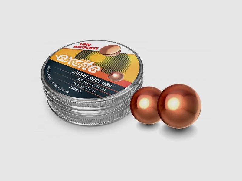H&N EXCITE SMART SHOT BB'S - 4,5MM - 0,48G. / 7,4GRS. - 750 STÜCK