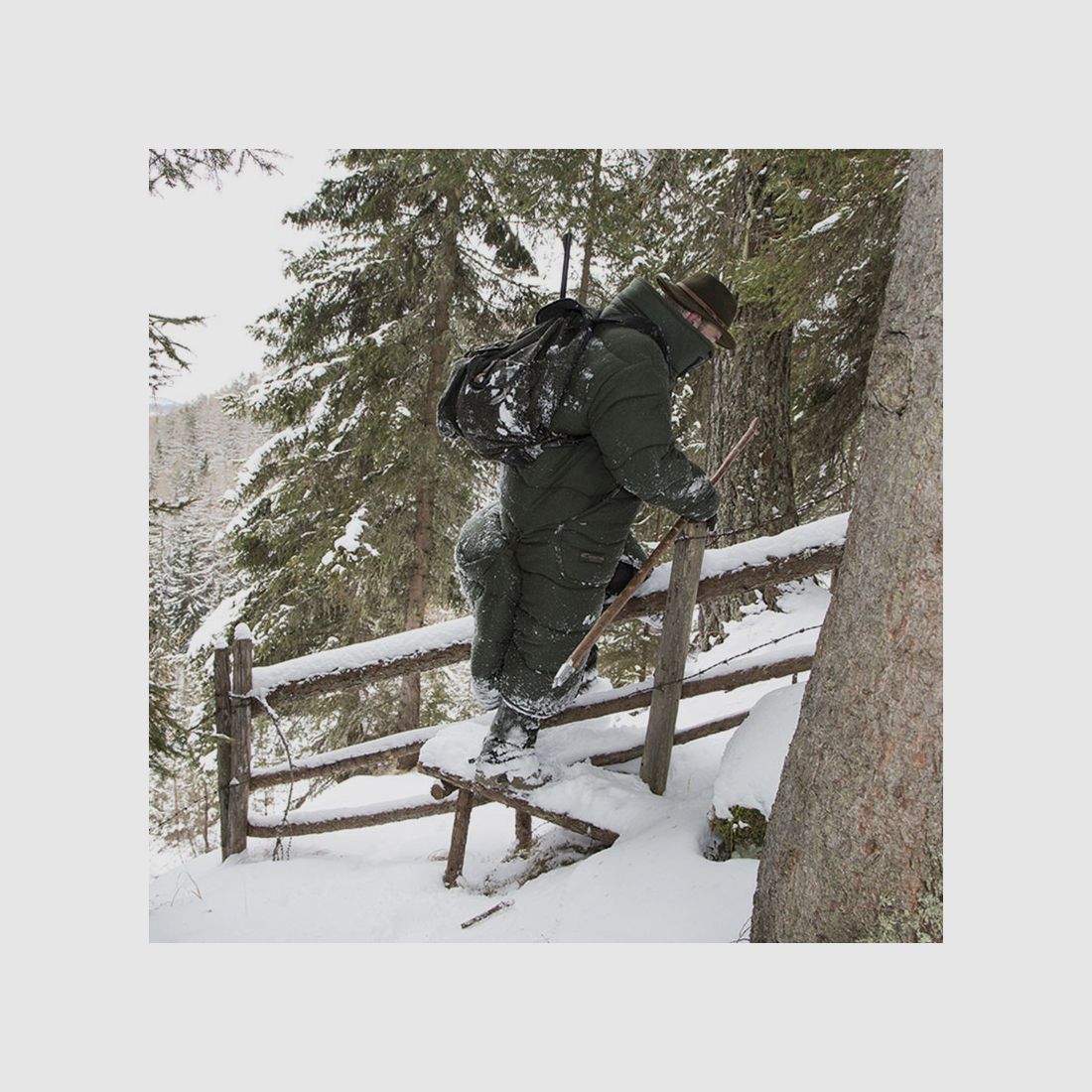 Carinthia sac de chasse à l’affût avec partie pour les pieds en fausse fourrure, image 7 sur 7