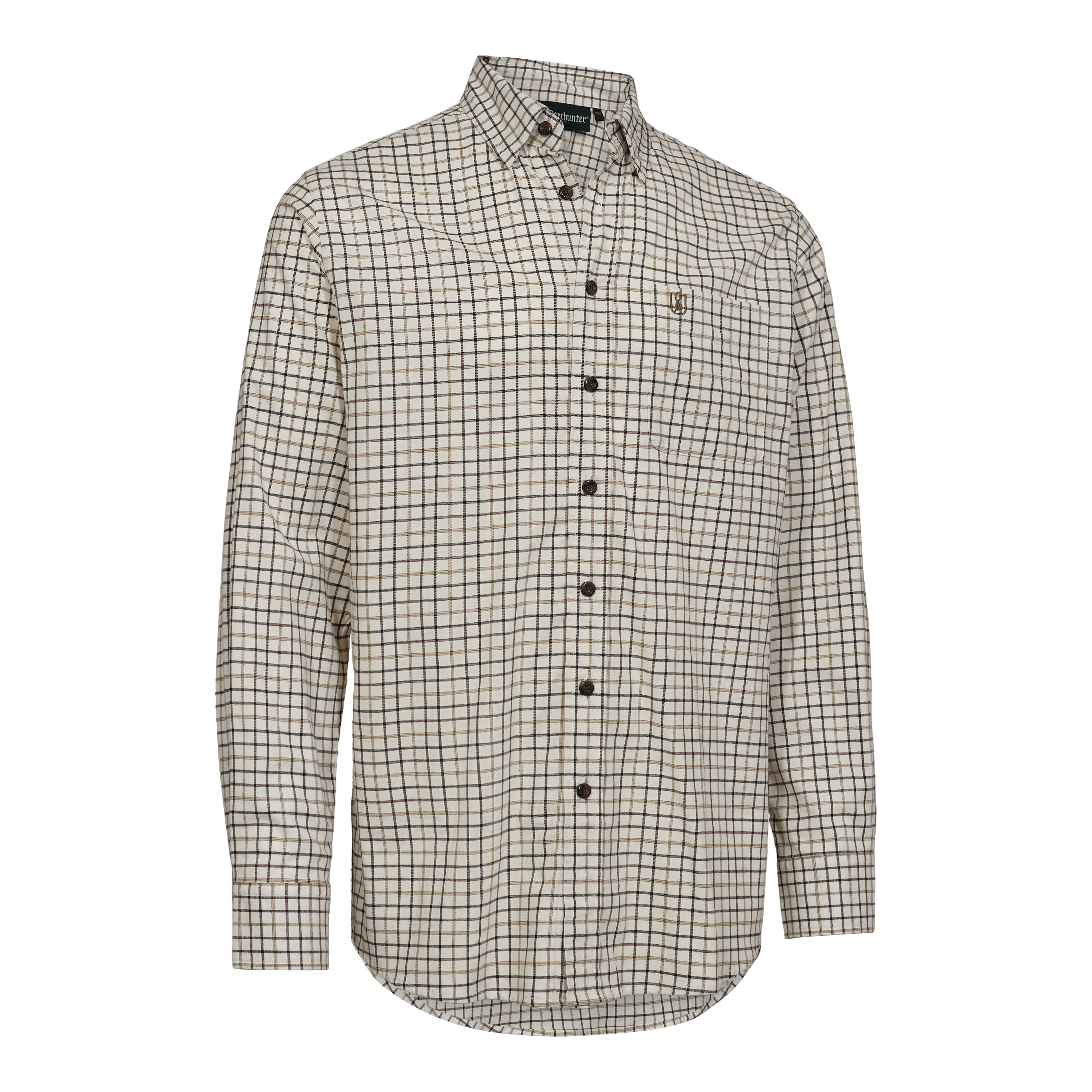 Gavin camicia - a quadri beige