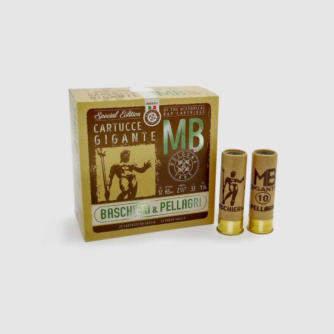 Cartouches de chasse BASCHIERI & PELLAGRI (B&P) MB L.R. 36G 3, image 9 sur 11
