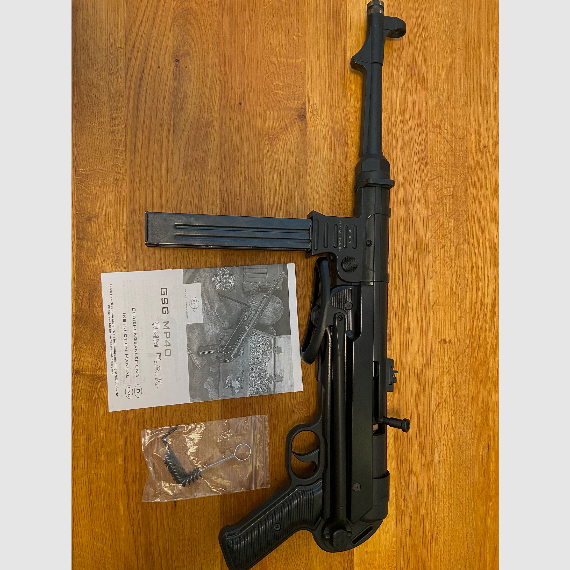 MP40, 9mm P.A.K., GSG, wenig geschossen, Top-Zustand 