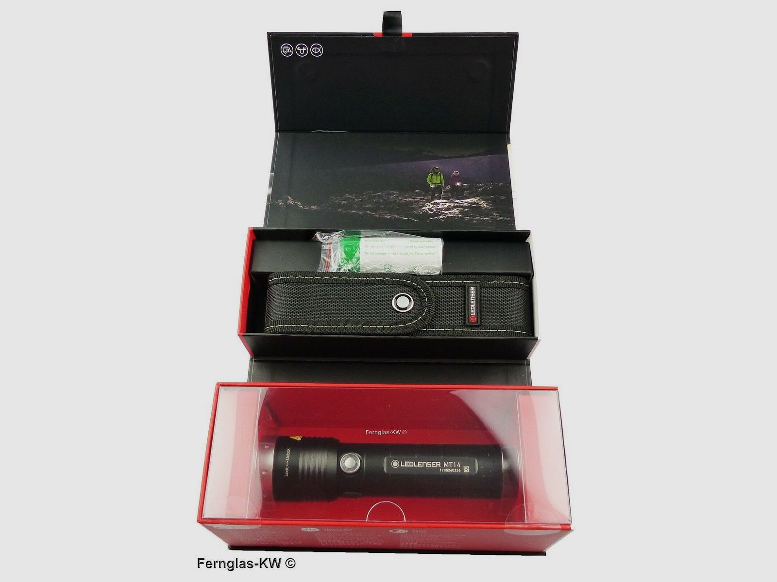 Ledlenser 500844 Caja de regalo Linterna LED recargable MT14 Potencia de luz 1000 lúmenes