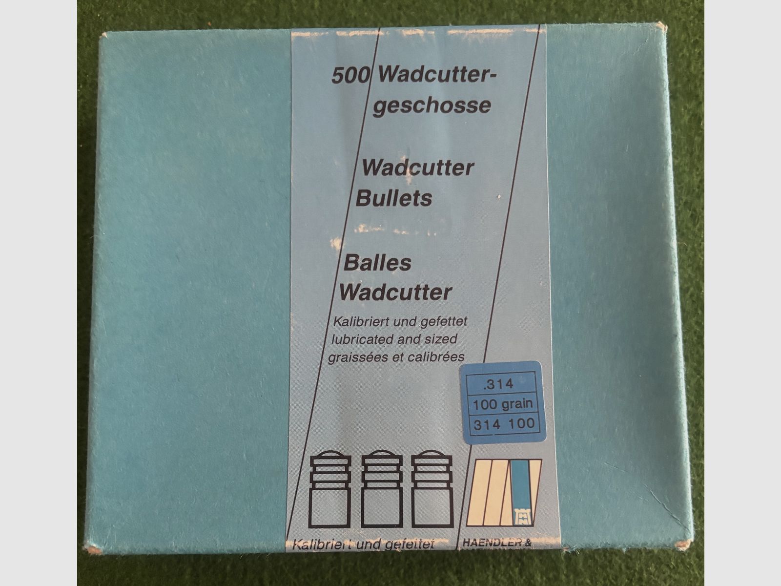 H&N Sport Bleigeschosse ,Caliber 32 .314-WC-gefettet