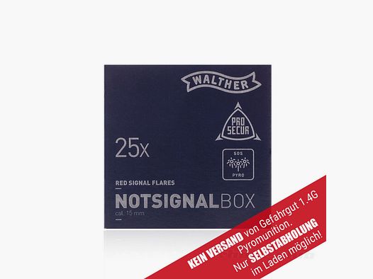 Walther Walther Notsignal Box - 25 Signalsterne - Kaliber 15mm