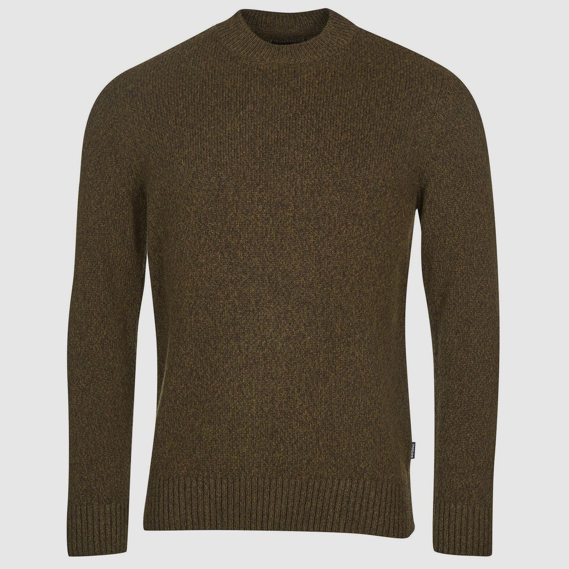 Barbour Maglione Sid Crew, Olive Marl, immagine 1 di 2