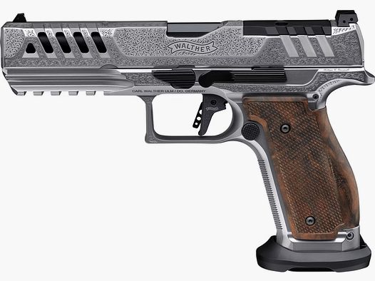 Walther Pistole PDP Steel Frame English Scroll by Giovanelli – 9 mm Para