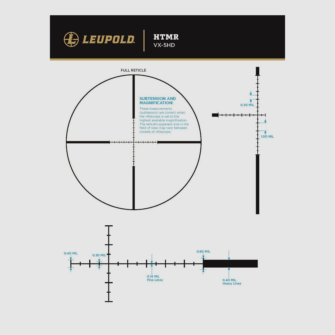 Luneta Leupold VX-5HD GEN2 3-15x44 (30mm) Mil CDS-SZL2 Z bocznym fokusem HTMR, zdjęcie 5 z 5