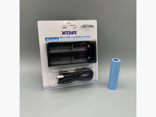 Set with charger + 18650 battery