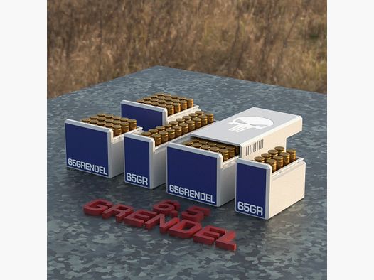 Filamelt Munitionsbox / Ammo Box 6.5mm Grendel – Patronenbox für 50 Schuss, Made in Germany