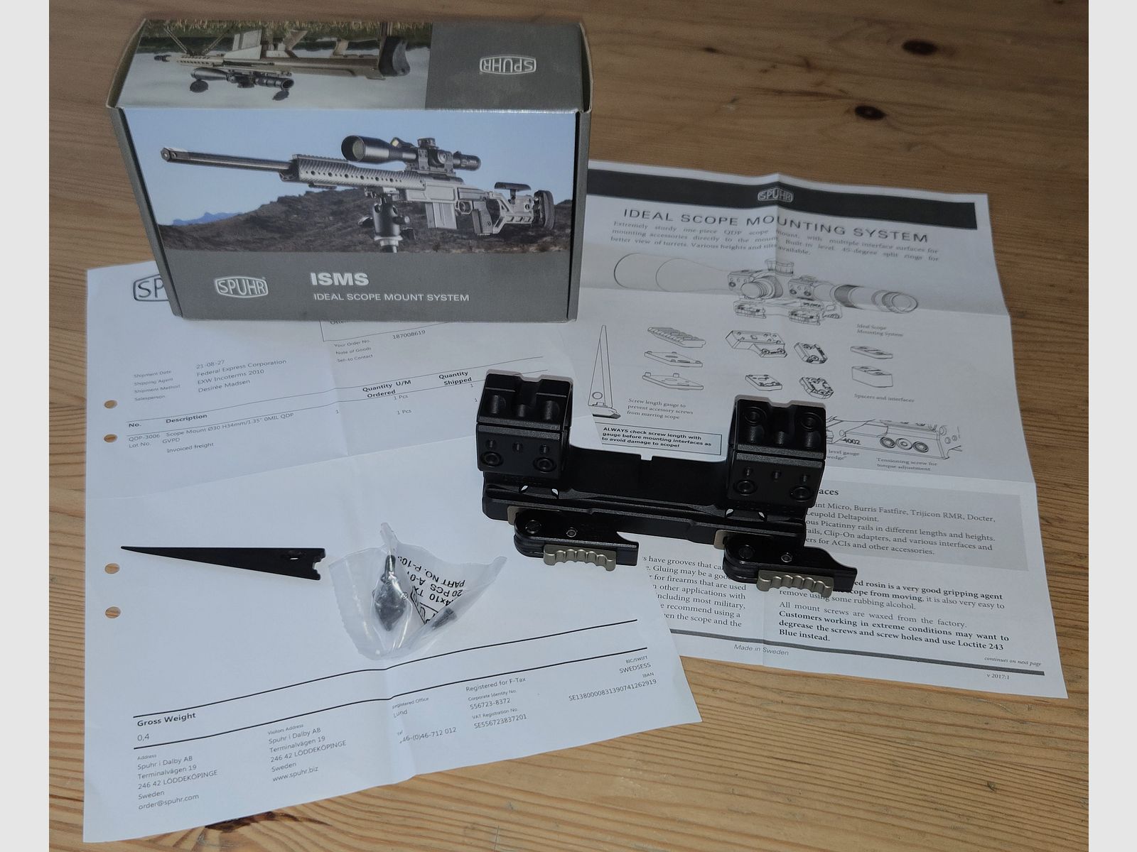 Picatinny-Zielfernrohrmontage Spuhr