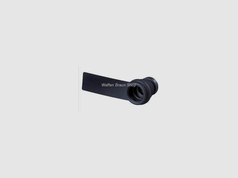 Flexible Gummiblende mit Abdeckscheibe Schwarz