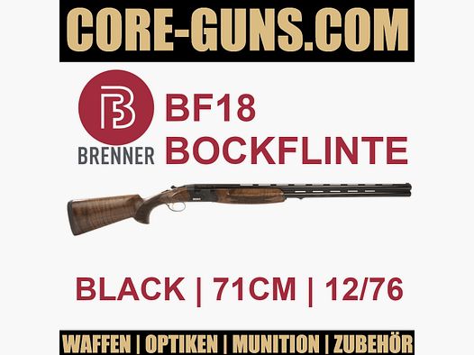 Brenner BF18 black 71cm Brenner Bockflinte Kaliber 12/76