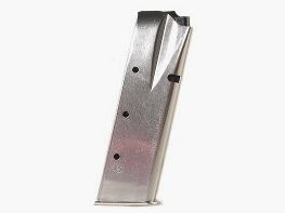 MEC GAR Magazin f. HP Browning 9mmLuger 15Schuss vernickelt